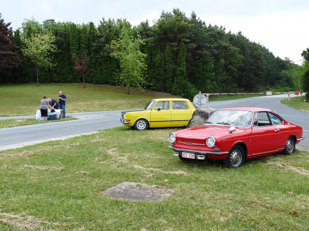 Arrêt picnic au retour de Dijon